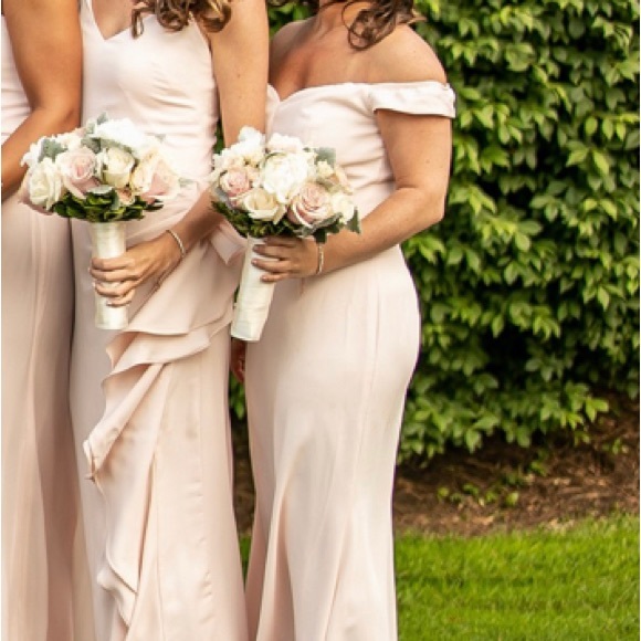 Bill Levkoff Pale Pink Gown style 1561 - Picture 1 of 5